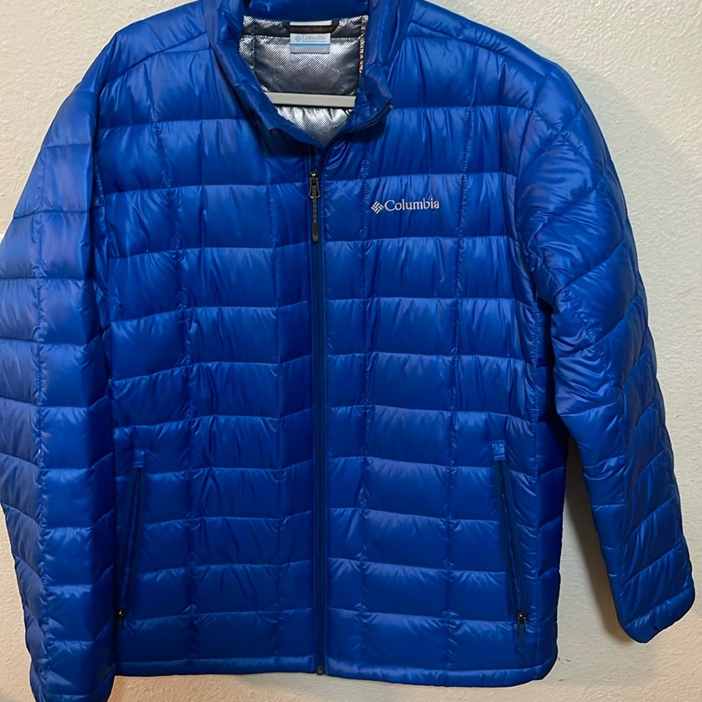 Columbia Blue Men's Puffer Jacket